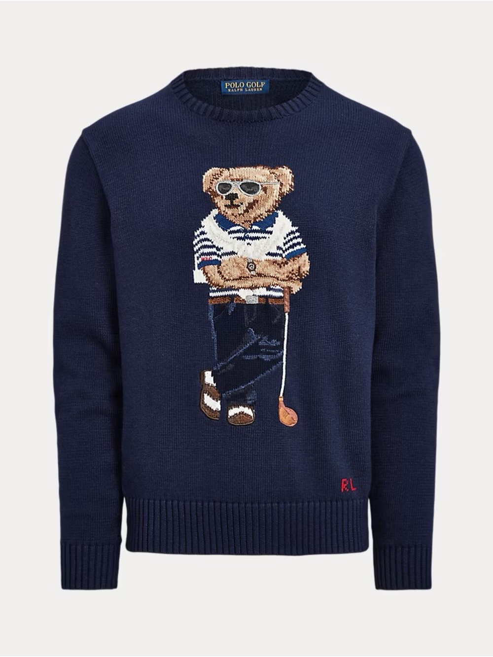 NEW: Men’s Ralph Lauren Polo Bear Golf Sweater - US Medium